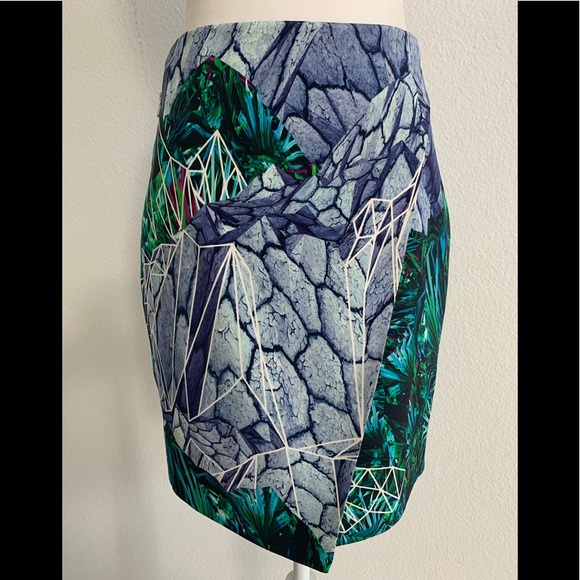 Climate Change Couture Dion Lee Botanical Geometric Hidden Lines Skirt Sz US4 - Picture 3 of 16
